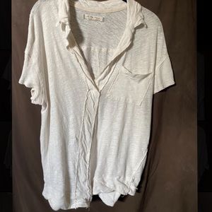 We the free (free people) white top, medium.